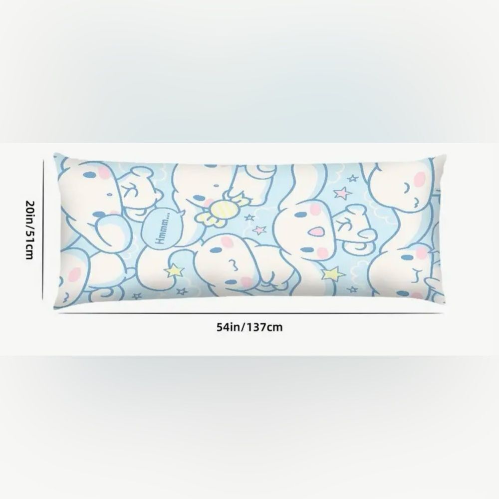 1pc Sanrio Cinnamoroll Throw Pillow Cover, Zipper Closure - No Insert Pillow